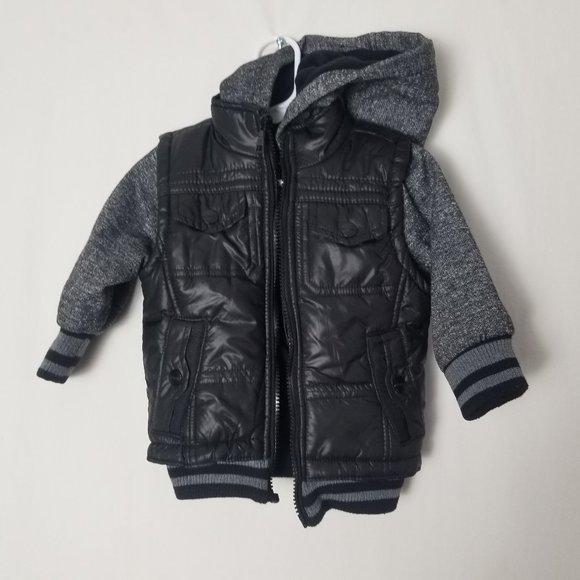 Urban Republic Other - Urban Republic baby boy 18 months black and gray jacket fleece lined